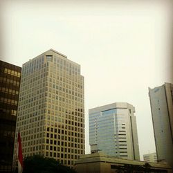 Low angle view of modern building