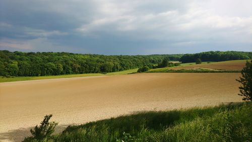 Scenic view of landscape against sky