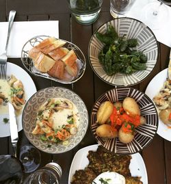 Variety of food in tray