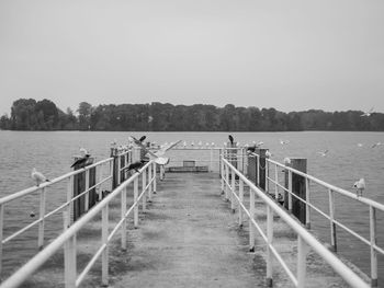 Pier in sea