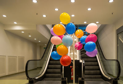 Multi colored balloons