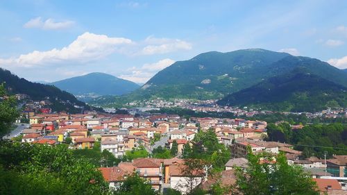 Panoramic view of nembro.