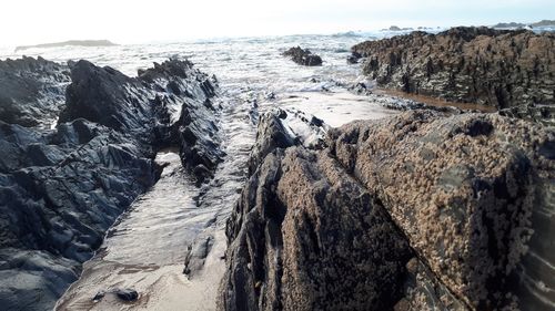 Panoramic view of sea against sky