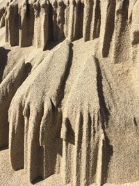 Close-up of shadow on sand