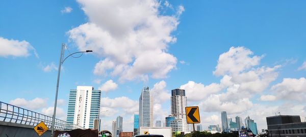 Clouds in the city of jakarta