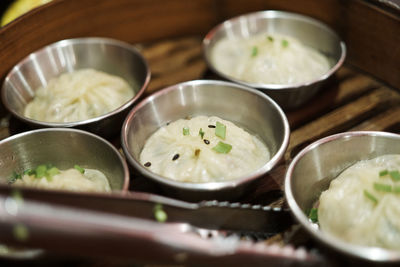 Close-up of soup in bowl