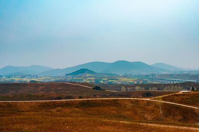 Scenic view of landscape against sky