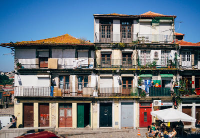 Low angle view of residential building