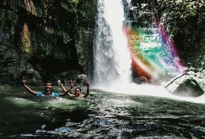 People enjoying in water