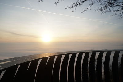 Scenic view of sunset against sky