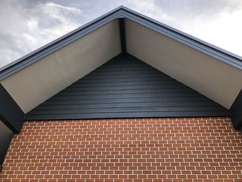 Low angle view of building against sky