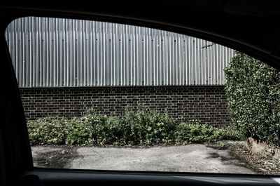 Close-up of car window
