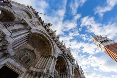 Low angle view of building against sky