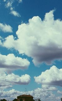 Low angle view of cloudy sky