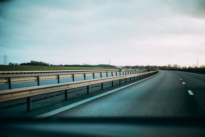 Road against sky