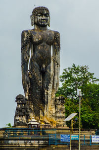 Low angle view of statue