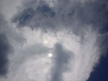 Low angle view of storm clouds in sky
