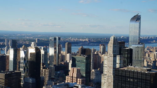 Aerial view of buildings in city