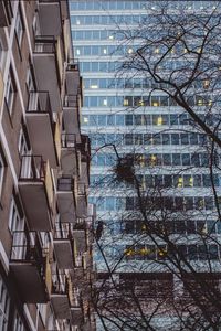 Reflection of buildings in water