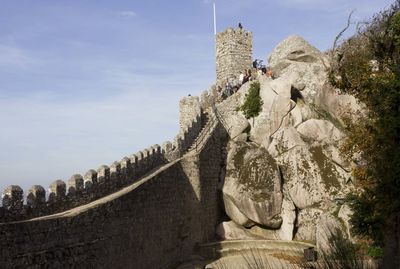 Low angle view of sculpture