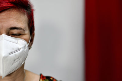 Close-up portrait of a serious young man
