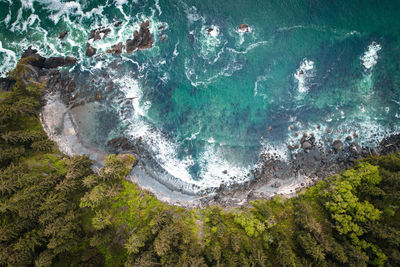 Aerial view of sea