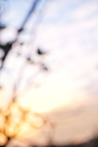 Close-up of sky at sunset