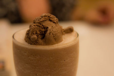 Close-up of ice cream
