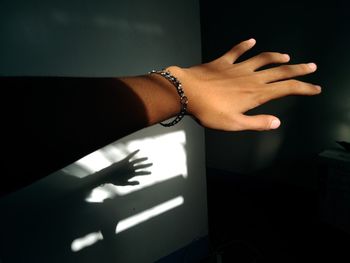 Close-up of human hand