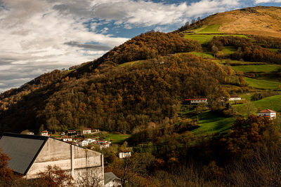 Scenic view of mountain against sky