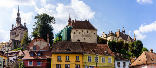 Panoramic view of buildings against sky