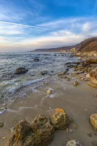 Scenic view of sea against sky