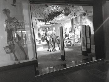 Panoramic view of store