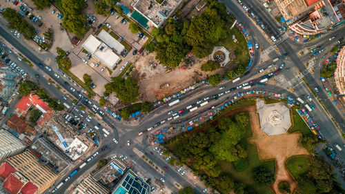 Aerial view of the haven of peace, city of dar es salaam