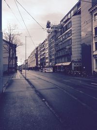 View of buildings along road