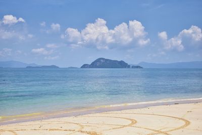 Scenic view of sea against sky