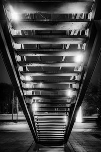 Steps in illuminated building