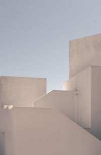 Low angle view of building against clear sky