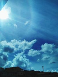 Low angle view of cloudy sky