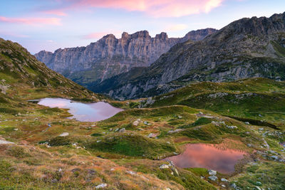 Spectacular view over the swiss alps