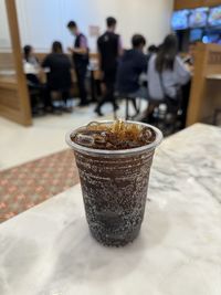 Close-up of potted plant on table