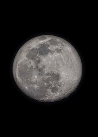 Scenic view of moon against sky at night