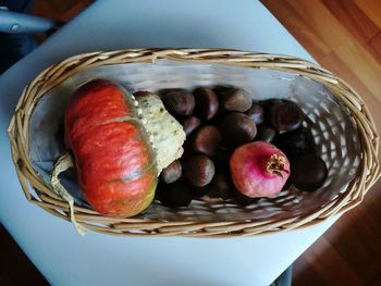 Close-up of fruits in basket