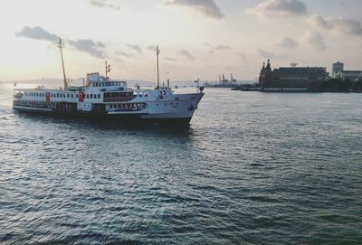 Boats in sea