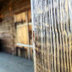 Close-up of wooden door