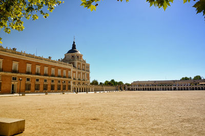 View of historic building against blue sky