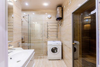 Interior of bathroom