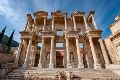 Low angle view of temple