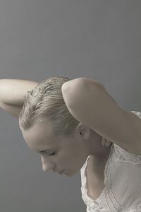 Close-up of young woman