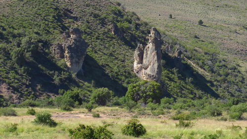 View of rock formation on landscape